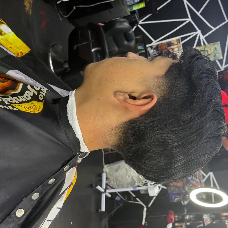 Clean taper haircut